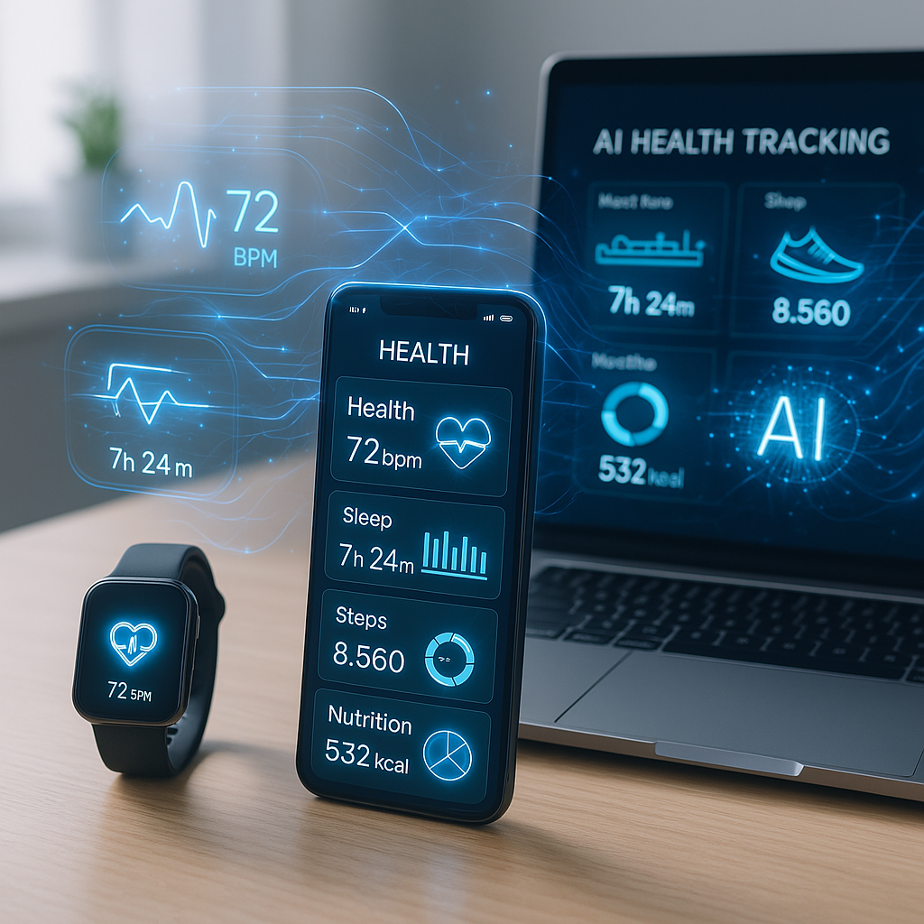 Futuristic Health Tech Setup