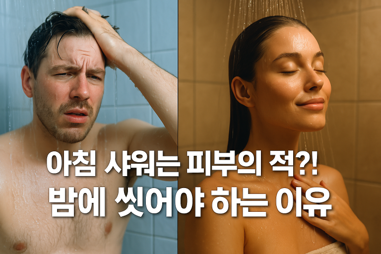 아침샤워와 밤 샤워