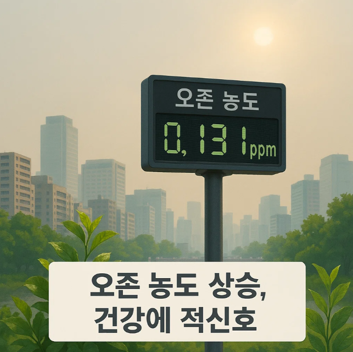 오존농도상승, 건강에 적신호